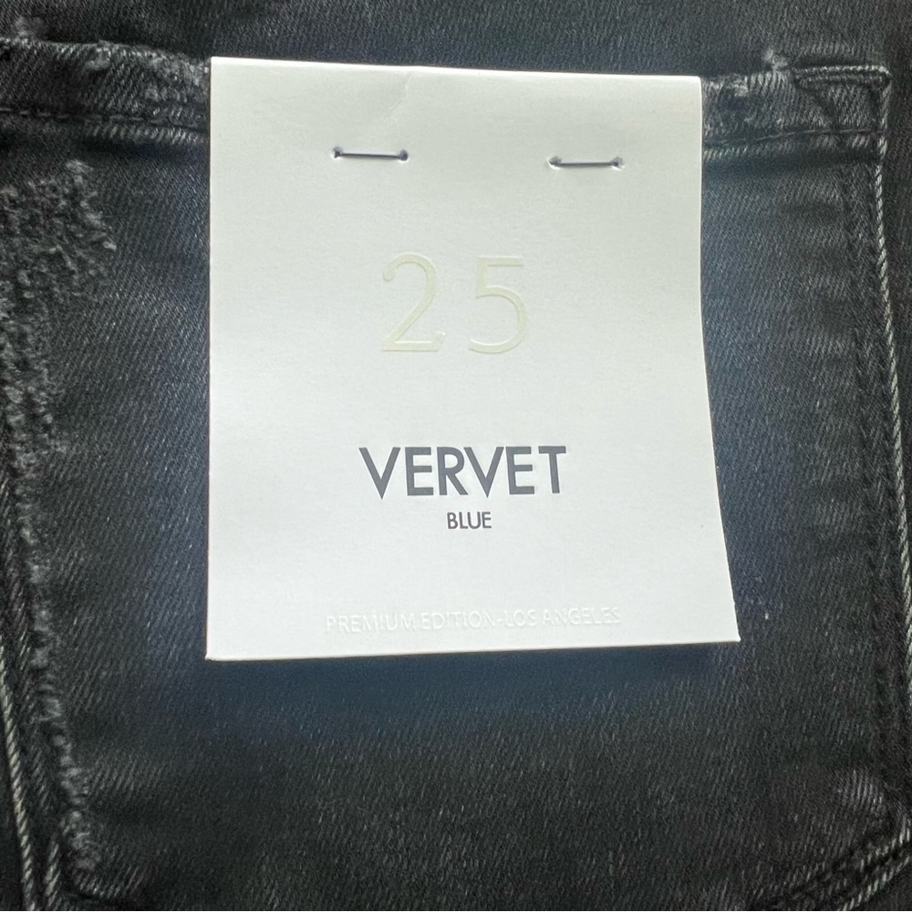 Vervet by Flying Monkey Erika Stretch Mom Jeans Black Size 25 NEW! - Picture 12 of 15